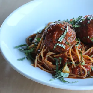 Our NEW Super Spaghetti is made with green lentil spaghetti,  marinara, and beyond meatballs. 43 g protein, 15 g fiber
