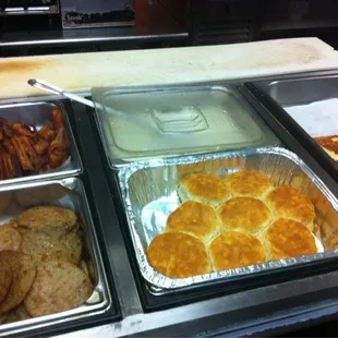 chicken wings and fried chicken, interior