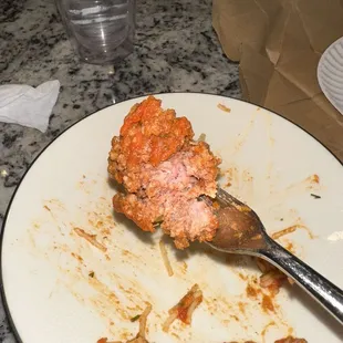 Spaghetti meat sauce