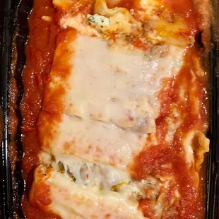Lasagna is absolutely fan.tas.tic.