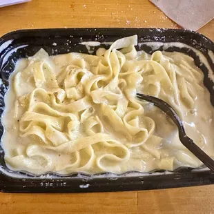 Fetuccine with Green Chile Alfredo Sauce