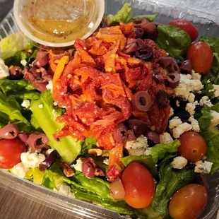 This salad is incredible. And huge!
