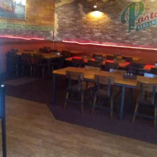 Indoor dining is once again available at Pastaggio&apos;s.