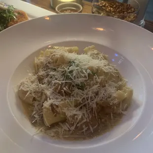 Paccheri with a slow-cooked, 8-Hour braised sweet onion &amp; grass fed flank steak rag
