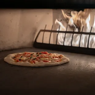 pizza, food