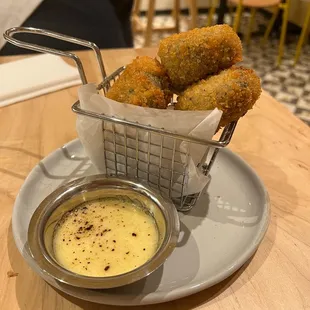 Truffle potato croquettes