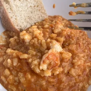 Shrimp risotto