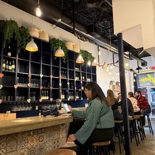 The bar at Paste &amp; Rind.