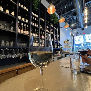 Bright and airy bar!