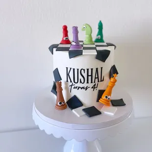 Chess themed cake
