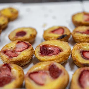 Strawberry Pastéis de Nata aka Portuguese Egg Tart ($4/ea or $21/6)