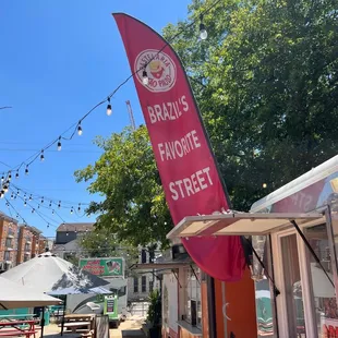 a food truck parked on a street