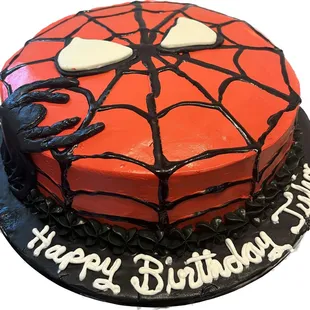 a spider - man cake