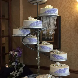 a tiered wedding cake