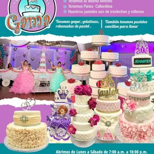 Tres leches fondan custom Design cakes.