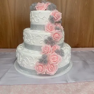 a wedding cake