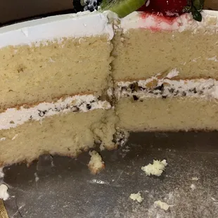 This is suppose to be 3 leches with nuez ?!!  It's DRY !