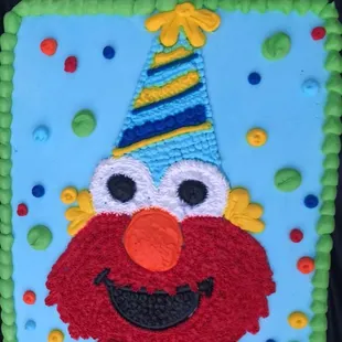 Elmo cake . Best cake ever, 1/2 plancha presumido