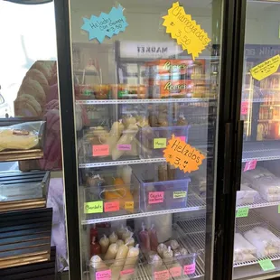 a refrigerated display case