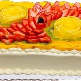The spring fling cake can come in many styles and sizes !