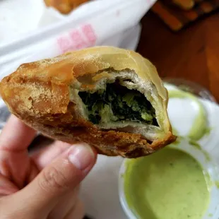 spinach pastelito