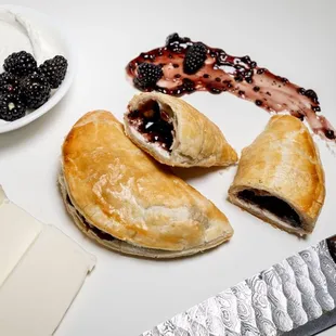 pastries and a knife