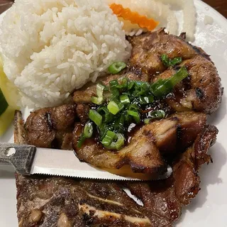 L1. Grilled Pork Chops with Rice