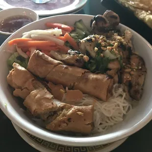 1B. Bun Ga Nuong Cha Gio