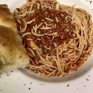 Spaghetti in meat sauce