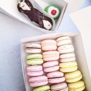 Absolutely delicious! Everything looked amazing. Best macarons I've ever had. I've never had casata before and it was perfect!