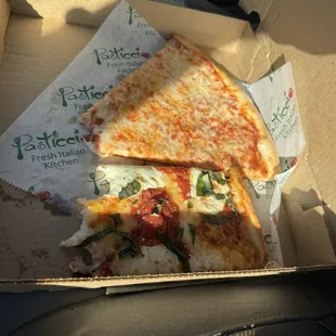 Cheese and grandma slice