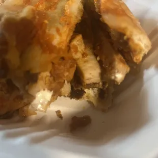 Chicken parm. Didn't like it. Threw it away.