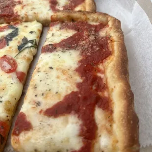 Cheese and marinara deep dish pizza