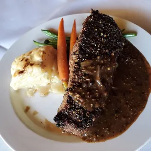 Entrecote au Poivre (Peppered Steak)