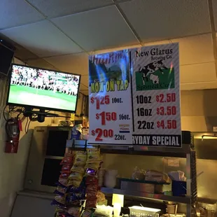 Hamms on tap! Very reasonably priced!