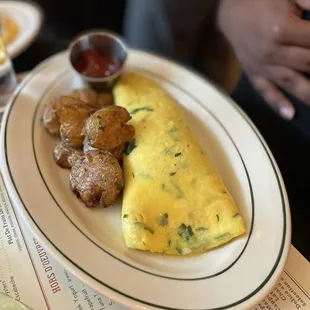 Gruyere omlet