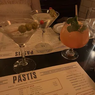 LE DIRTY MARTINI &amp; SPRITZ ROYALE