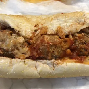 Meatball Parmesan Sub