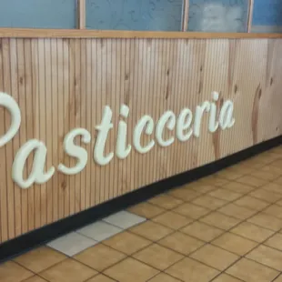 Pasticceria signage