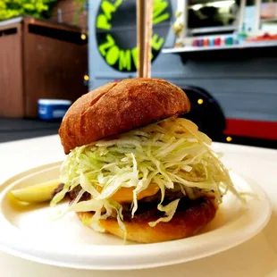 Sammich burger with pastrami