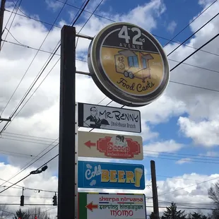At the food cart pod on 42nd Avenue
