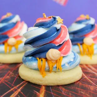 ows a close up of a dessert