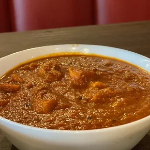 a bowl of food on a table