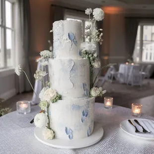 Custom kinako strawberry and coco mango wedding cake