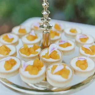 mango passion cheesecake bites!