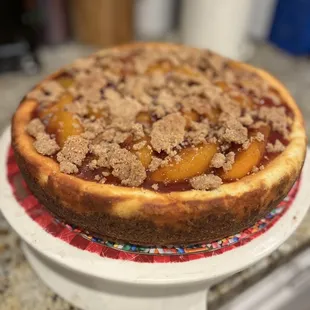 Peach Cobbler Cheesecake