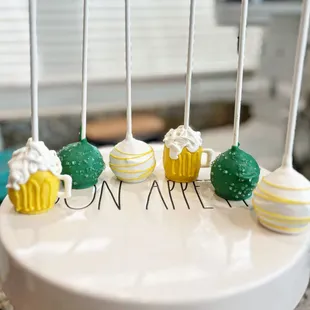 Beer Themed Cake Pops