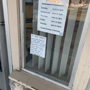 Hours as of Nov 24 2020