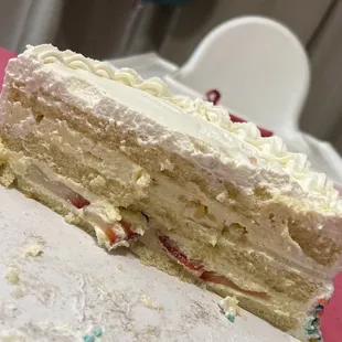 Fruit basket cake (inside) - sprinkles added by me.