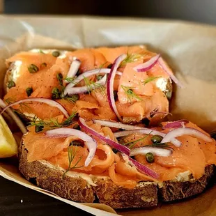 Smoked Salmon Dill Toast